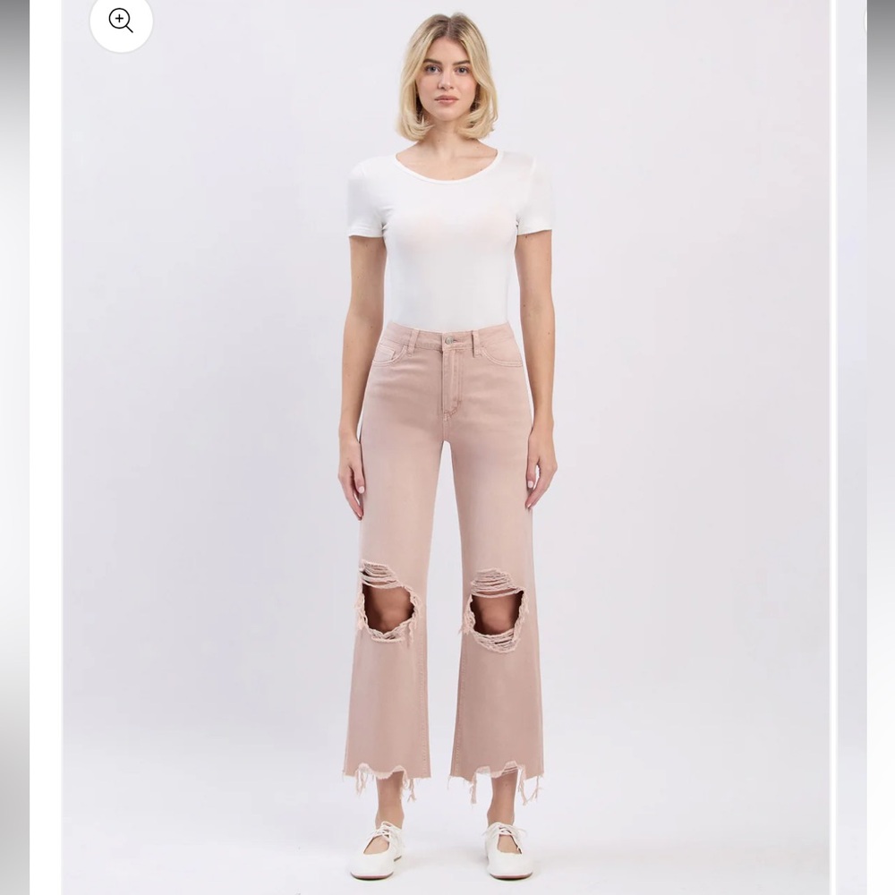 ☀️ Vervet July Song - Super High Rise 90s Vintage Cropped Flare Jeans